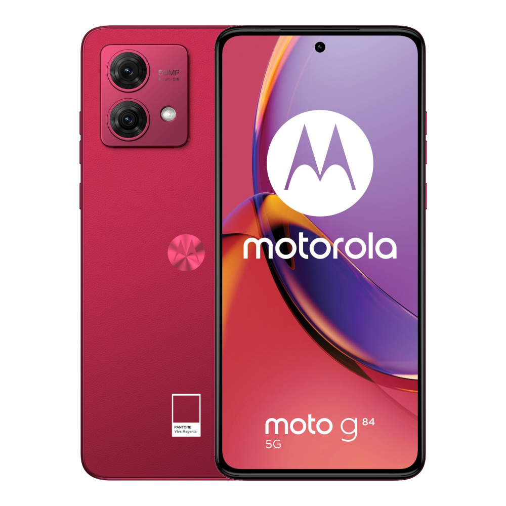 Motorola Moto G84 5G 12/256GB Dual Sim Czerwony (Viva Magenta) | DARMOWA DOSTAWA | 30 dni na zwrot bez podania przyczyny, FVAT 23%