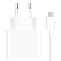 Ładowarka Xiaomi Mi Wall Charger 67W + Kabel USB-C Biała