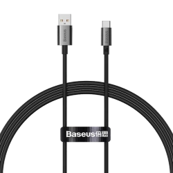 Kabel Baseus Superior USB - USB-C 1,0 m 100W Czarny