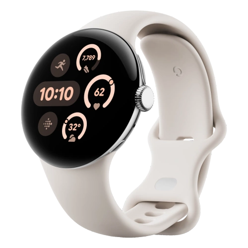 Smartwatch Google Pixel Watch 3 41 mm Wi-Fi Srebrny / Beżowy