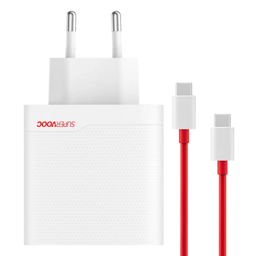 Ładowarka OnePlus SuperVOOC 120W USB-C + USB z Kablem Biała