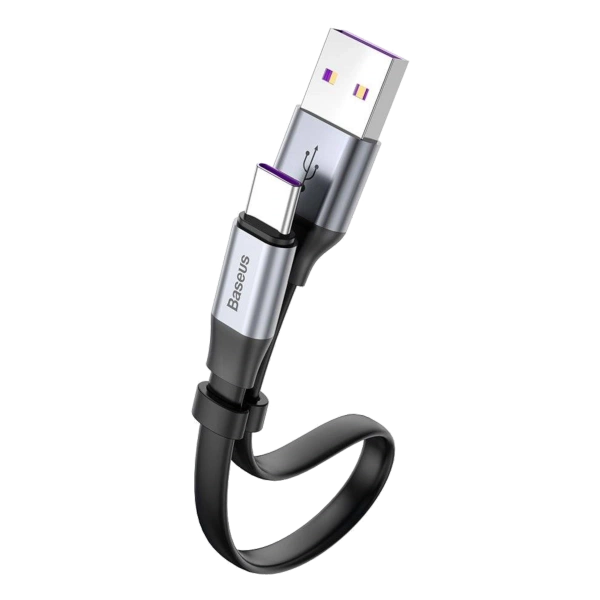 Kabel Baseus Simple USB - USB-C 0,2 m 40W Czarny
