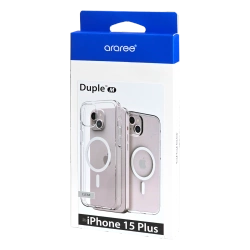 Etui Araree Duple M MagSafe dla Apple iPhone 14 Plus / 15 Plus Przezroczyste