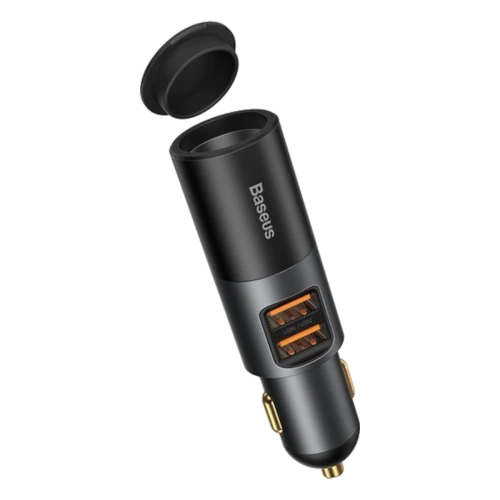 Ładowarka Samochodowa Baseus Share Together 2x USB + 12V 120W Czarna