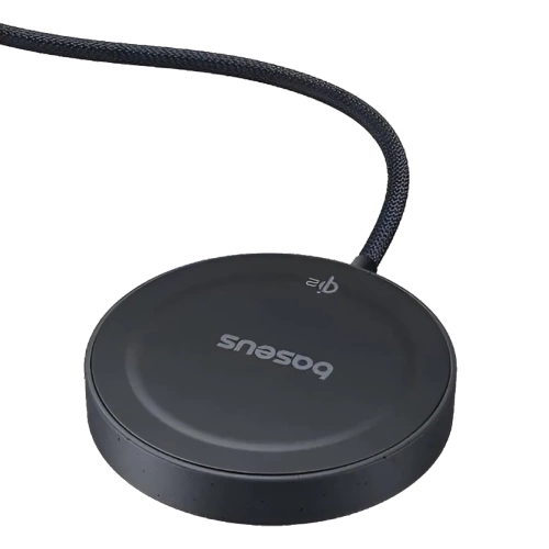 Ładowarka Indukcyjna Baseus Simple Mini4 15W Qi2 z Kablem Czarna