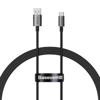 Kabel Baseus Superior USB - USB-C 1,0 m 100W Czarny