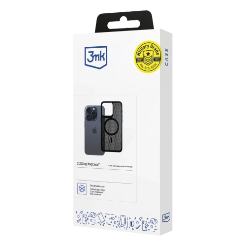 Etui 3MK COOLing MagCase Apple iPhone 15 Pro Czarne