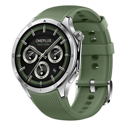 Smartwatch OnePlus Watch 3 46 mm GPS Srebrny / Zielony (Emerald Titanium)