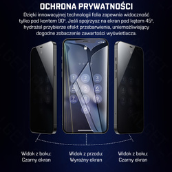 Folia ochronna na ekran Rock Space Prywatyzująca Matowa