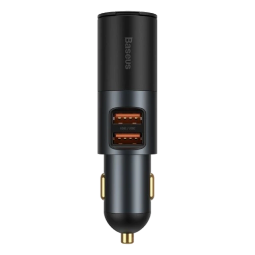 Ładowarka Samochodowa Baseus Share Together 2x USB + 12V 120W Czarna