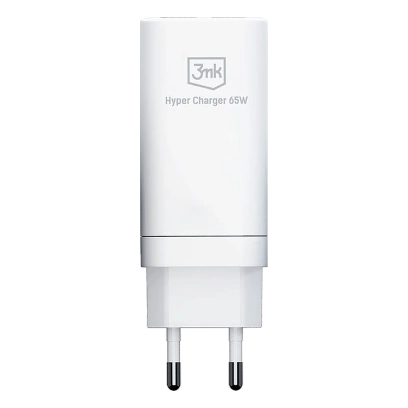 Ładowarka 3MK Hyper GaN Charger 65W 2 x USB-C + USB Biała