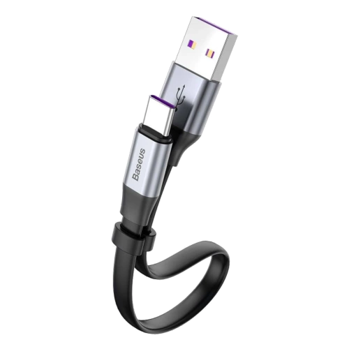 Kabel Baseus Simple USB - USB-C 0,2 m 40W Czarny