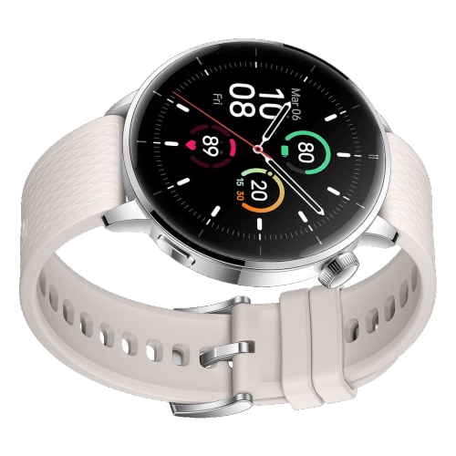 Smartwatch OnePlus Watch 3 43 mm GPS Srebrny / Beżowy