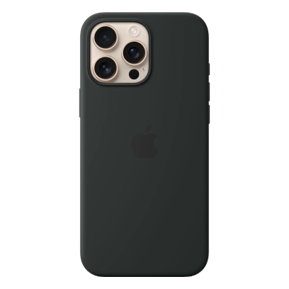 Etui Silicone Case with MagSafe dla Apple iPhone 16 Pro Max Czarne