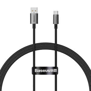 Kabel Baseus Superior USB - USB-C 1,5 m 100W Czarny