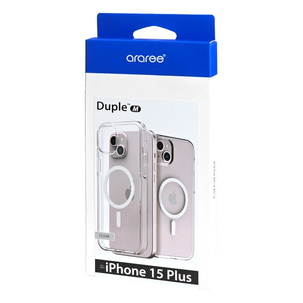Etui Araree Duple M MagSafe dla Apple iPhone 14 Plus / 15 Plus Przezroczyste