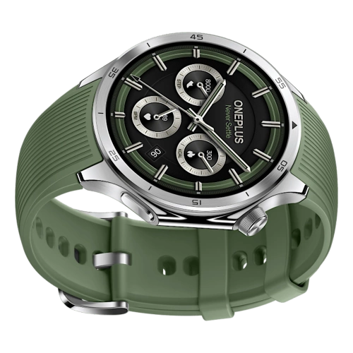 Smartwatch OnePlus Watch 3 46 mm GPS Srebrny / Zielony (Emerald Titanium)