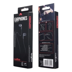 Słuchawki przewodowe Maxlife MXEP-01 3,5 mm Czarne