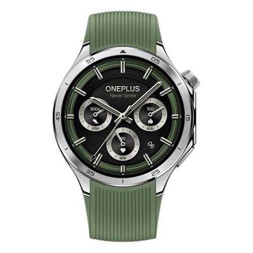 Smartwatch OnePlus Watch 3 46 mm GPS Srebrny / Zielony (Emerald Titanium)