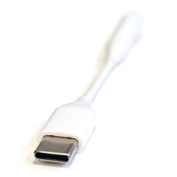 Przejściówka GreenGo USB-C - Minijack 3,5 mm AD-35MM-WH Biała