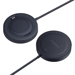 Ładowarka Indukcyjna Baseus Simple Mini4 15W Qi2 z Kablem Czarna