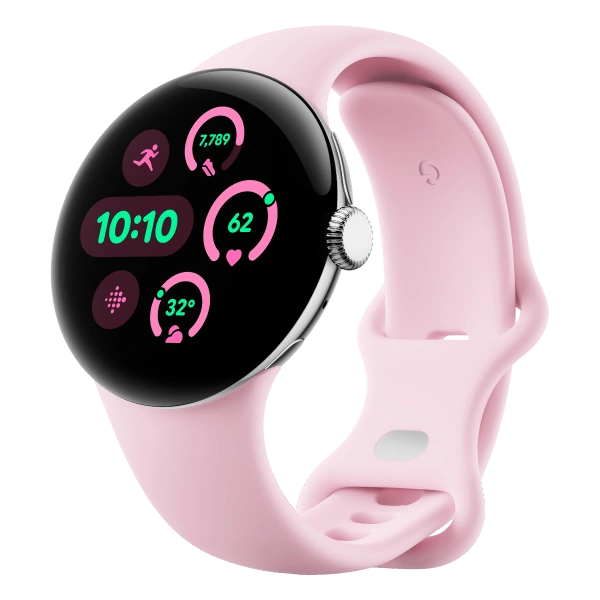 Smartwatch Google Pixel Watch 3 41 mm Wi-Fi Srebrny / Różowy