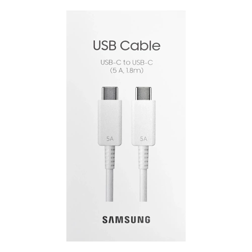 Kabel Samsung USB-C - USB-C EP-DX510JW 1,8 m 5A Biały
