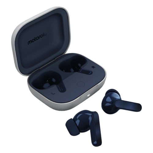 Słuchawki Motorola Moto Buds Granatowe (Starlight Blue)