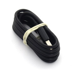 Kabel microUSB Długi Wtyk 1,0 m Czarny