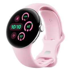 Smartwatch Google Pixel Watch 3 41 mm Wi-Fi Srebrny / Różowy
