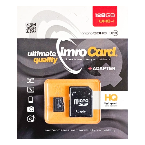 Karta pamięci microSD Imro 128GB microSDHC kl.10 UHS-I