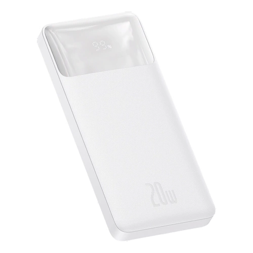 Powerbank Baseus Bipow Digital Display 10000 mAh 20W Biały