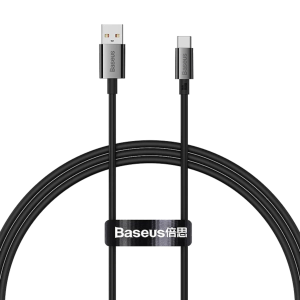 Kabel Baseus Superior USB - USB-C 1,0 m 100W Czarny