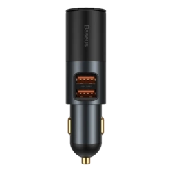 Ładowarka Samochodowa Baseus Share Together 2x USB + 12V 120W Czarna