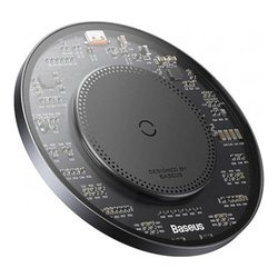 Ładowarka Indukcyjna Baseus Simple 2 BS-W530 15W z Kablem Czarna