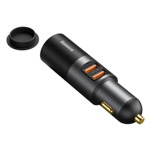 Ładowarka Samochodowa Baseus Share Together 2x USB + 12V 120W Czarna