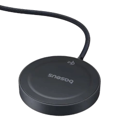 Ładowarka Indukcyjna Baseus Simple Mini4 15W Qi2 z Kablem Czarna