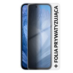 Google Pixel 8a 5G 8/128GB Niebieski (Bay) + Folia Hydrożelowa Rock Space Prywatyzująca Matowa