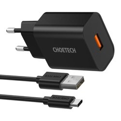 Ładowarka Choetech QC3.0 18W Q5003 + Kabel USB-C