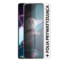 Motorola Edge 30 Pro 5G 12/256GB Dual Sim Biały + Folia Hydrożelowa Rock Space Prywatyzująca Matowa