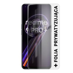 Realme 9 Pro Plus 5G 6/128GB Czarny + Folia Hydrożelowa Rock Space Prywatyzująca Matowa