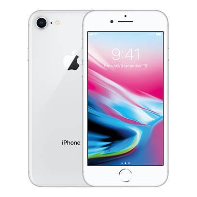 Apple iPhone 8 Srebrny + Folia Hydrożelowa Rock Space