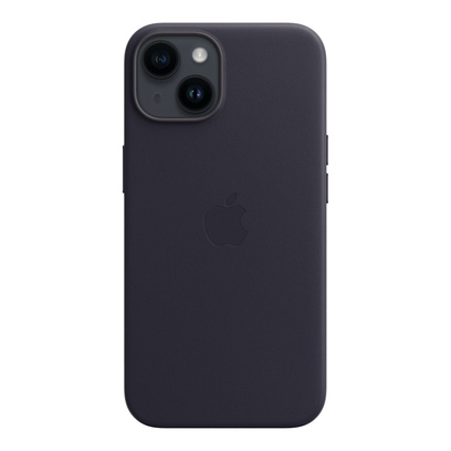 Etui Leather Case with MagSafe do Apple iPhone 14 Granatowe