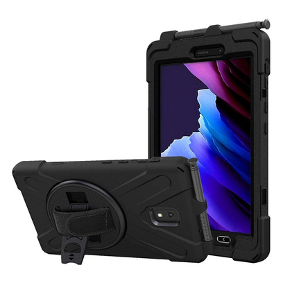 Etui z Uchwytem D-Pro 360 Armor Strap Case Samsung Galaxy Tab Active 3 Czarne