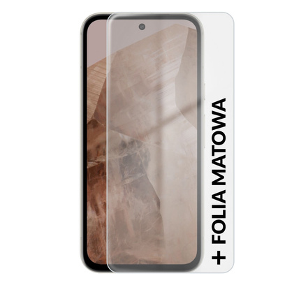 Google Pixel 8a 5G 8/128GB Beżowy (Porcelain) + Folia Hydrożelowa Rock Space Matowa