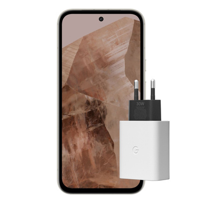 Google Pixel 8a 5G 8/128GB Beżowy (Porcelain) + Ładowarka Google 30W