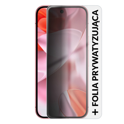 Google Pixel 9 5G 12/128GB Różowy (Peony) + Folia Hydrożelowa Rock Space Prywatyzująca Matowa