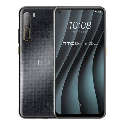 HTC Desire 20 Pro Czarny + Folia Hydrożelowa Rock Space Anti Blue