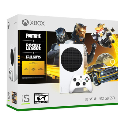 Konsola Microsoft Xbox Series S + Fortnite + Rocket League + Fallguys 512GB Biała