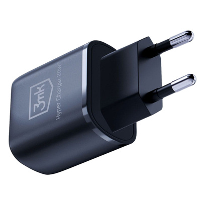 Ładowarka 3MK Hyper Charger 20W USB-C + USB Czarna